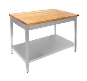 Стол кондитерский Luxstahl СК-12/8 с полкой нерж