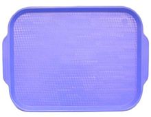 Поднос столовый из полистирола 450х355 мм голубой [1730]