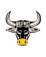 Меловая доска «Голова быка» двусторонняя на цепи 600х600 мм с росписью