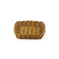 Корзинка пластиковая 195х175 мм коричневая [KT3525]