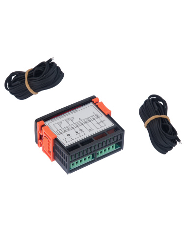 Цифровой контроллер температуры ETC-974, два датчика, оттайка фото 2