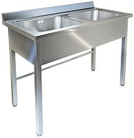 Ванна моечная двухсекционная ТЕХНО-ТТ ВМ-22/657 нерж
