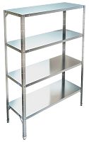 Стеллаж со сплошными полками ТЕХНО-ТТ СТР-324/1804 нерж