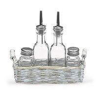 Набор для специй (4 предмета) в плетеной подставке [81200130]