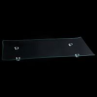БЛЮДО прямоугольное на ножках 19,7"х11,8" 500х300мм "Corone Aqua"