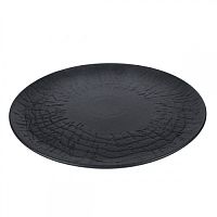 Тарелка 27 см Black Raw Wood