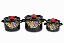 Набор кастрюль эмалированных 3 предмета Вологда