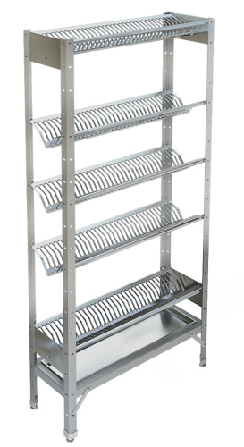 Стеллаж для сушки посуды ТЕХНО-ТТ СТР-625/903 (на 175 тарелок) нерж