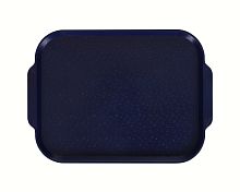 Поднос столовый 450х355 мм с ручками темно-синий