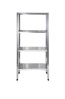 Стеллаж кухонный с перфорированными полками Luxstahl СРП-1800*1200*400