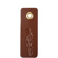 Номерок «Актер» из натуральной кожи