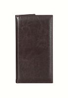 Папка-счет 220х120 мм, цвет: темно-коричневый