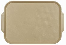 Поднос столовый из полистирола 450х355 мм бежевый [1730]