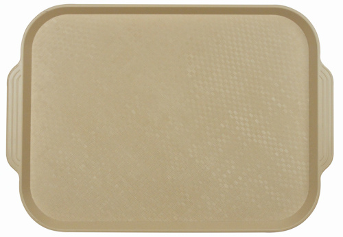 Поднос столовый из полистирола 450х355 мм бежевый [1730]