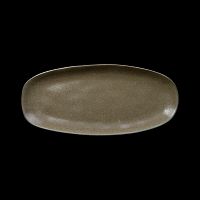 БЛЮДО овальное 10" 275х120мм, серо-зеленый "Corone Sacramento"