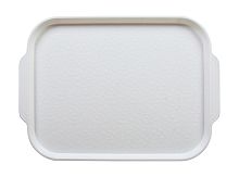 Поднос столовый 450х355 мм с ручками белый