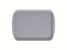 Поднос столовый 415х305 мм с ручками светло-серый