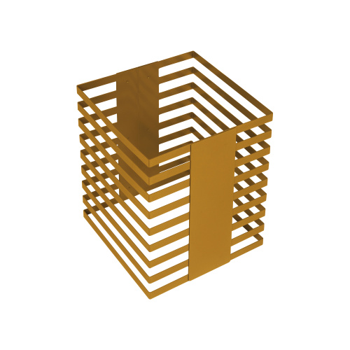 Подставка-куб фуршетная 300х300х380 мм золото Luxstahl