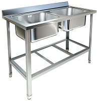 Ванна моечная двухсекционная ТЕХНО-ТТ ВМ-21/557 краш