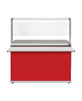 Прилавок нейтральный с верхней полкой Luxstahl ПНП (С) -1200