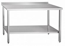 СТОЛ СПРП-7-3 пристенный с бортом нерж