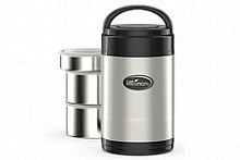 Термос 2,0л с 3-мя металлическими контейнерами(500мл, 500мл и 240мл)