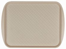 Поднос столовый из полистирола 420х300 мм бежевый [422106707]