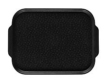 Поднос столовый 450х355 мм с ручками черный