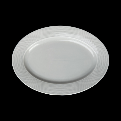 БЛЮДО овальное 10" 255х180мм, голубой "Corone Rosenthal"