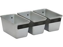 ФОРМА ХЛЕБНАЯ алюм. литая №11А  170х95х90мм. 3-секционная