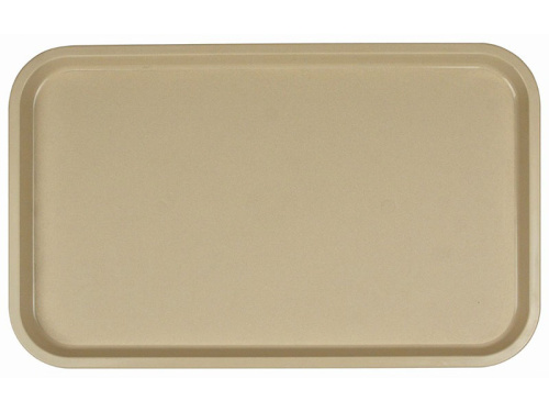 Поднос столовый из полипропилена 530x330 мм бежевый