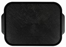 Поднос столовый из полистирола 450х355 мм черный [1730]