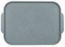 Поднос столовый из полистирола 450х355 мм серый [1730]