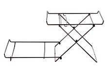Подставка для корзинок 2-х ярусная черная [Black ST-001]
