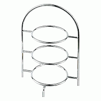 Этажерка 3-х ярусная 105 мм для круглых тарелок, металл [03080612, 33215]