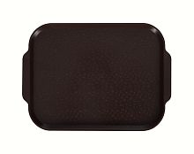 Поднос столовый 450х355 мм с ручками шоколадный