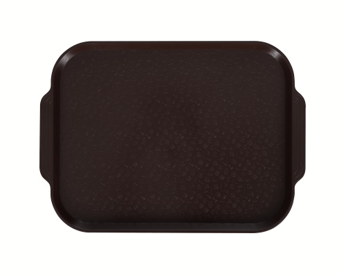 Поднос столовый 450х355 мм с ручками шоколадный