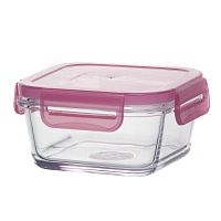 Контейнер 355 мл 114х114 мм Lockie&Lock стекло с пластиковой крышкой [530083/b]