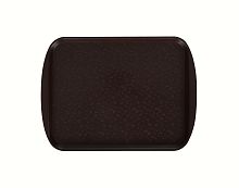 Поднос столовый 415х305 мм с ручками шоколадный