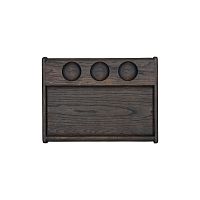 Доска для подачи 320х220 мм с 3-мя отделениями для соуса