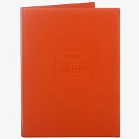 Папка для меню «Оранж» из натуральной кожи