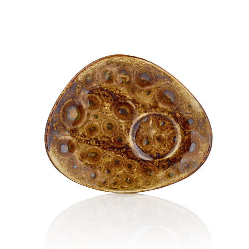 Блюдце 140x110 мм кофейное «Cowry Yellow» By Bone