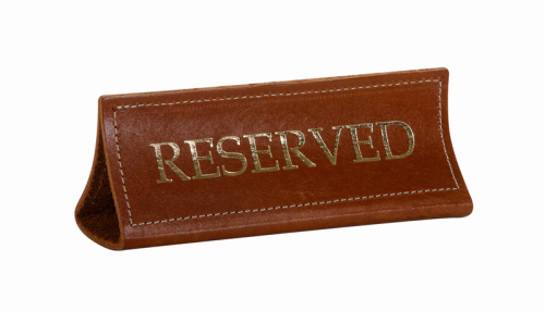Табличка настольная «Reserved» 180х70 мм купить Табличка настольная «Reserved» 180х70 мм