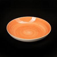 Тарелка глубокая без бортов 205 мм коралловая «Corone Natura»