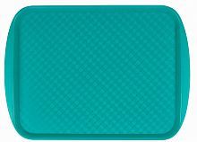 Поднос столовый из полистирола 420х300 мм зеленый [422106709]