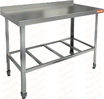 СТОЛ пристенный с бортом с полкой решеткой HICOLD НСО-12/6Б ЭЦ 281309