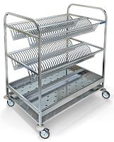 Тележка для сушки посуды ТП-234К (на 140 тарелок и 100 стаканов)