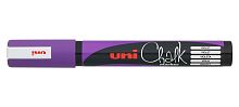 Маркер фиолетовый для оконных и стеклянных поверхностей 1,8-2,5 мм Uni Chalk PWE-5M