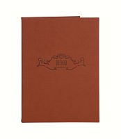 Папка для меню 250х320 мм Soft-touch, цвет: светло-коричневый