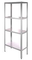 Стеллаж со сплошными полками CRYSRI СК 1000/400 нерж